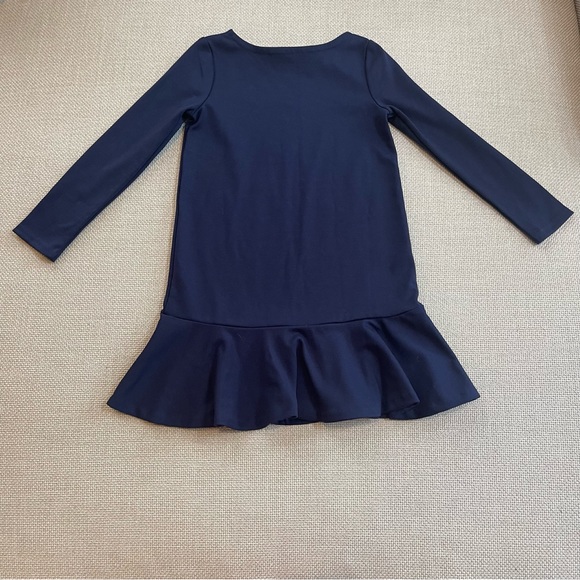 Ralph Lauren RL Girls Ponte Swing Dress size 5T NWT in Navy Blue - Picture 2 of 4